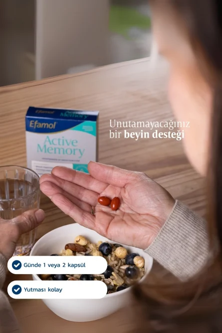 Efamol Active Memory 30 Bitkisel Kapsül - Görsel 3