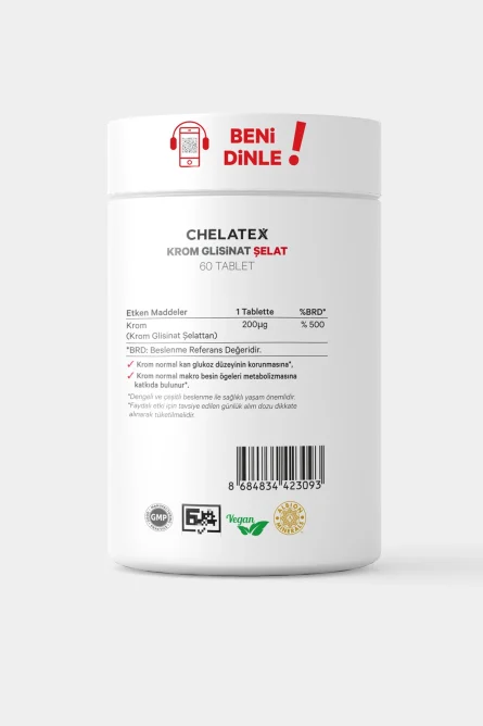Chelatex Krom Glisinat Takviye Edici 60 Tablet - Görsel 3